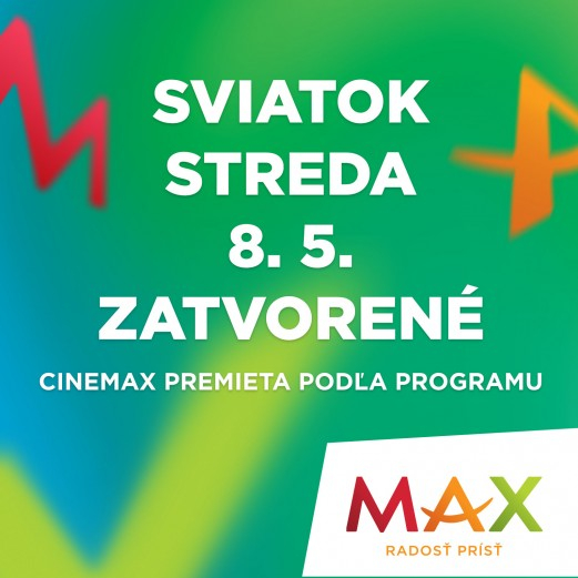 8. mája zatvorené v nákupnom centre OC MAX Trenčín