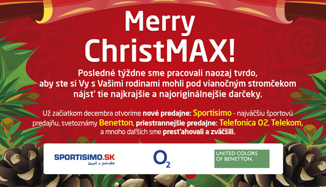 ChristMAX! v nákupnom centre OC MAX Trenčín