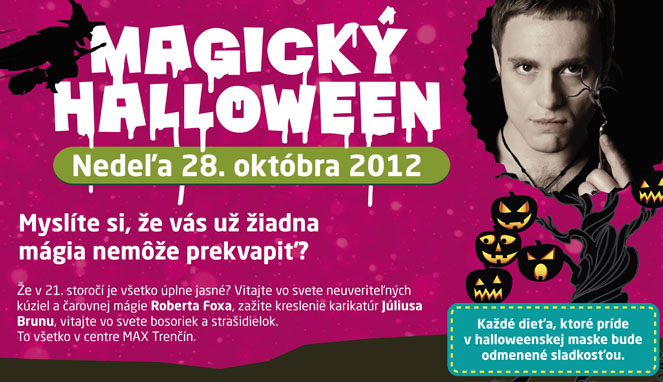 Magický halloween v nákupnom centre OC MAX Trenčín