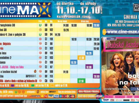 Aktuálny program Cinemax-u