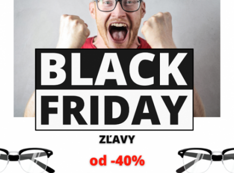 Black Friday je tu ! Už tento víkend nájdete v Optike MANIA zľavy 40% až 70%