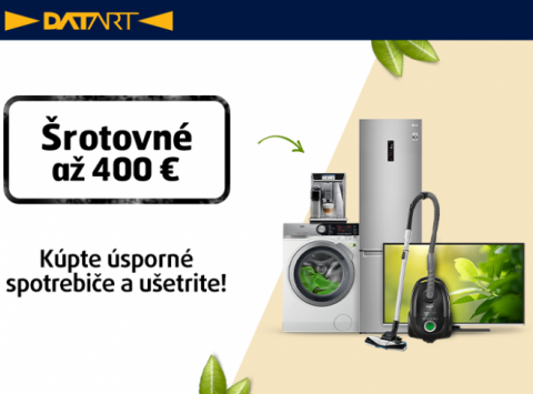 Nákupom v DATARTe ušetríte so ŠROTOVNÝM!