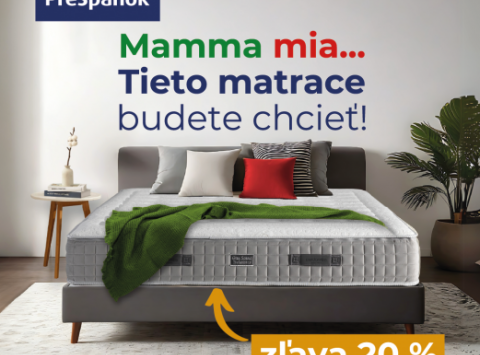 20% ZĽAVA NA TALIANSKE MATRACE
