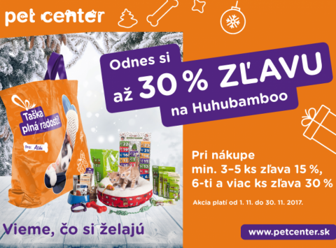 Zľava až 30 % na tašku plnú darčekov pre vášho maznáčika!