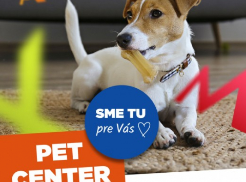 Všetko potrebné pre vašich miláčikov nájdete v predajni PET CENTER  OTVORENÉ v pondelok až sobota od