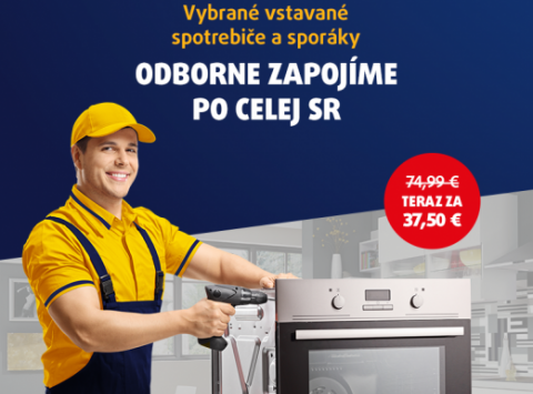 Inštalácie spotrebičov za polovicu v DATARTe!