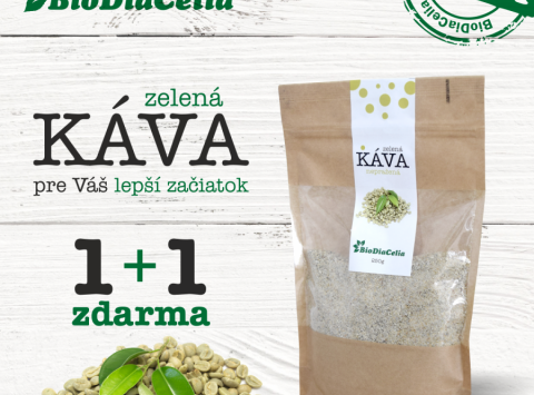 Akcia zelená káva 1+1