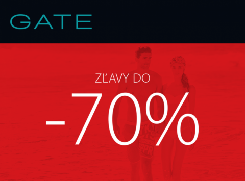 Zľavy až 70% v GATE