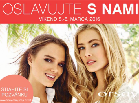 Oslavujte s nami víkend 5.-6. marca