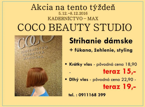 Akciový týždeň v COCO beauty studio