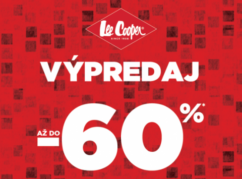 Zľavy v MAXe až do výšky 60%, aj v predajni Lee Cooper