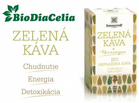 Zelená káva v BioDiaCelia