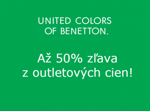 Skveľé zlavy v predajni Benetton