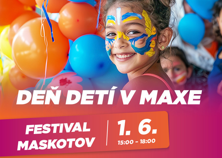Festival maskotov v nákupnom centre Max! v nákupnom centre OC MAX Poprad