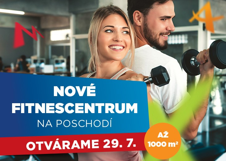 BodyWorld Fitness - vaše osobné fitko OTVÁRAME 29.7. v nákupnom centre OC MAX Nitra