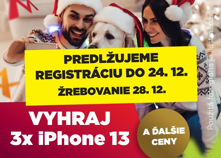 Vyhraj 3x iPhone 13 a ďalšie ceny! v nákupnom centre OC MAX Nitra