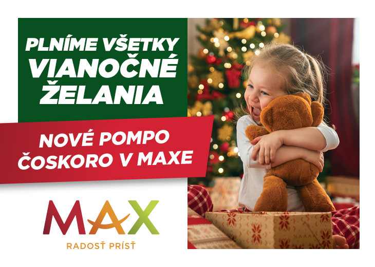 Máme pre vás vianočný darček z MAXu! v nákupnom centre OC MAX Nitra