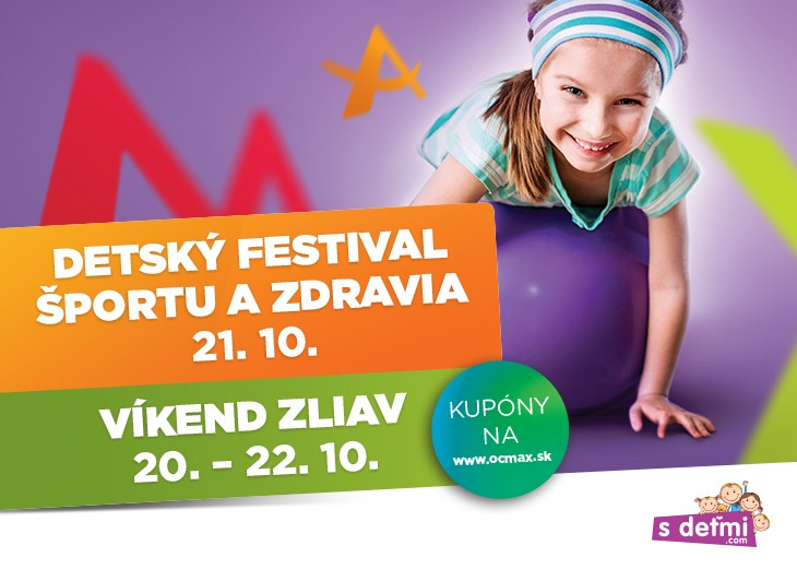 Detský festival športu a zdravia MAX Nitra v nákupnom centre OC MAX Nitra