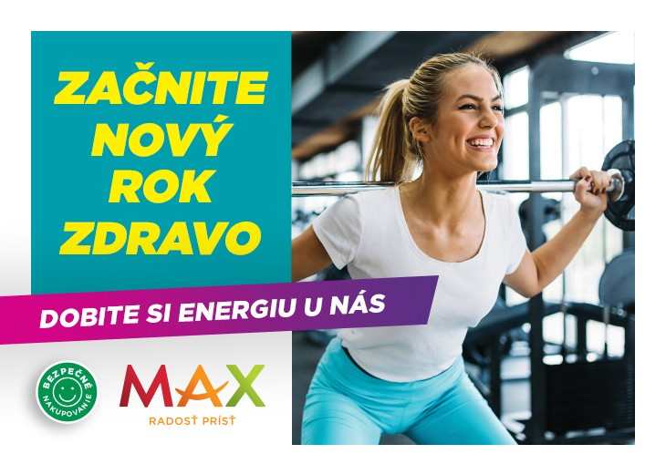 Začnite nový rok zdravo v nákupnom centre OC MAX Trenčín