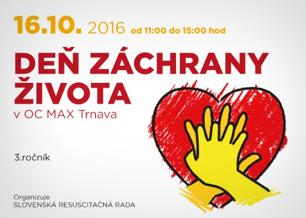 Deň záchrany života v OC MAX Trnava bude venované deťom v nákupnom centre OC MAX Trnava