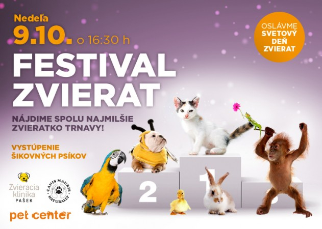 Festival zvierat 2016 v nákupnom centre OC MAX Trnava