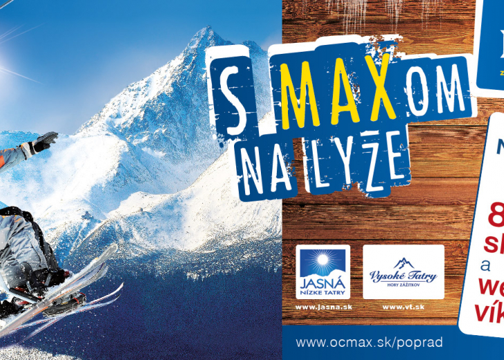 S MAXom na lyže - výhercovia 2. týždeň v nákupnom centre OC MAX Poprad