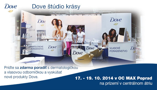 Dove - štúdio krásy v nákupnom centre OC MAX Poprad