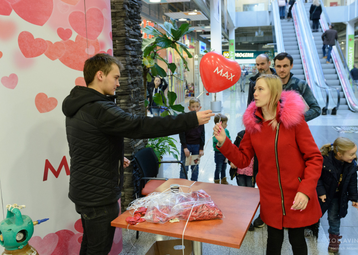 Šťastný Valentín v Maxe v nákupnom centre OC MAX Nitra - fotografia č. 1