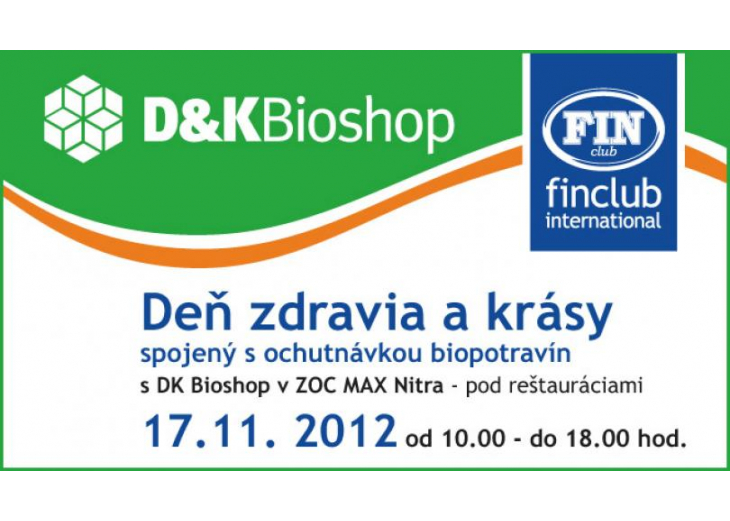 Deň zdravia a krásy spojený s ochutnávkou biopotravín, Obchodné a nákupné centrum MAX Nitra