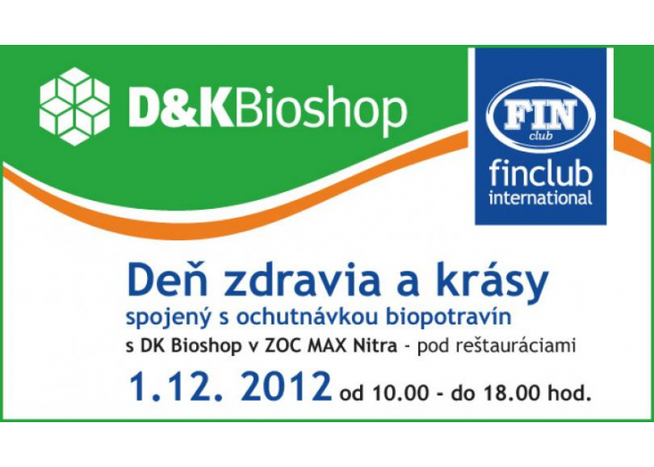 Deň zdravia a krásy spojený s ochutnávkou biopotravín, Obchodné a nákupné centrum MAX Nitra