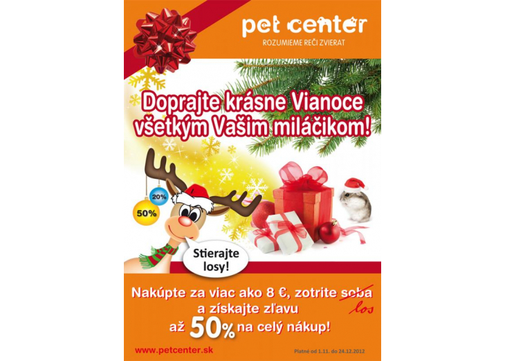 Doprajte krásne Vianoce všetkým Vašim maznáčikom., Obchodné a nákupné centrum MAX Nitra