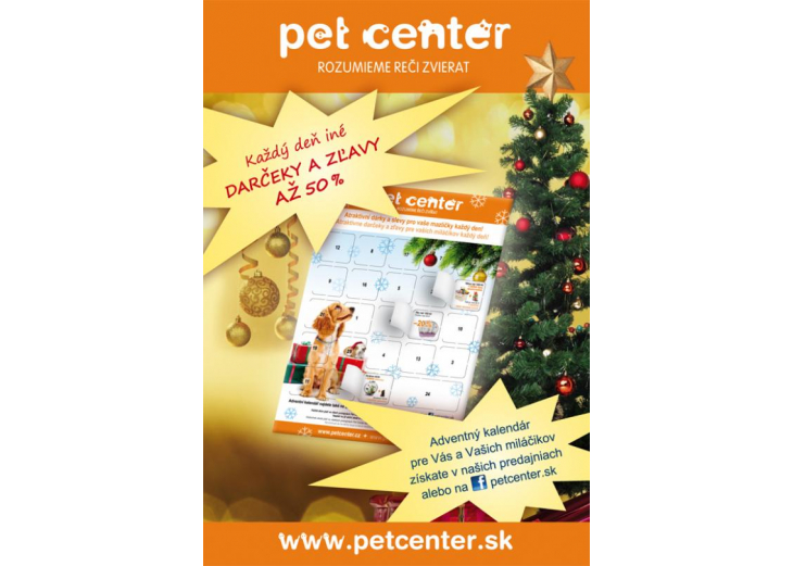 Pet Center pre Vás a Vašich miláčikov pripravilo adventný kalendár, Obchodné a nákupné centrum MAX Nitra