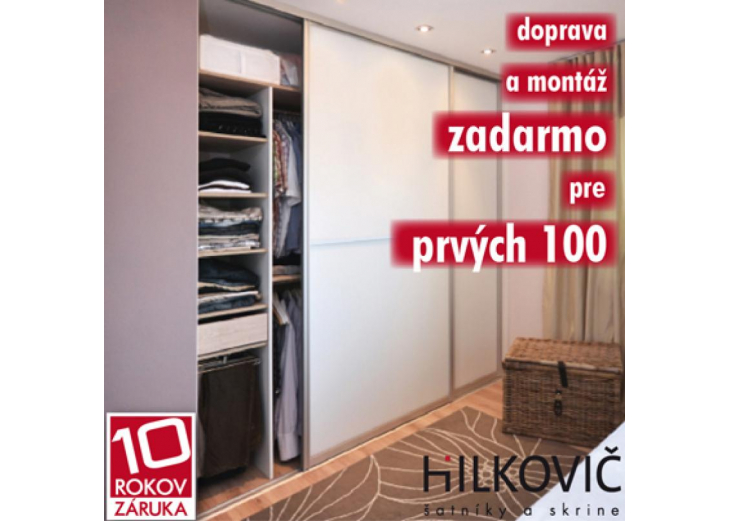 Doprava a montáž zadarmo pre prvých 100 zákazníkov iba v Hilkovič., Obchodné a nákupné centrum MAX Nitra