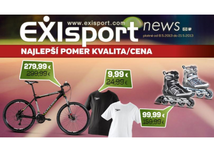 Korčuľuj , bicykluj a behaj s EXISPORTom, Obchodné a nákupné centrum MAX Trnava