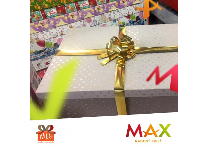 Vianoce sa blížia a my vám s balením vianočných darčekov pomôžeme, Obchodné a nákupné centrum MAX Poprad 