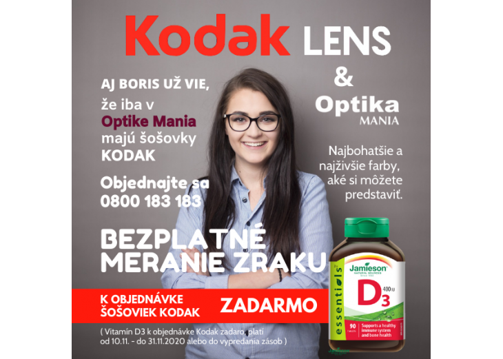 Užite si farbe jesene s novými okuliarovými šošovkami KODAK, Obchodné a nákupné centrum MAX Poprad 