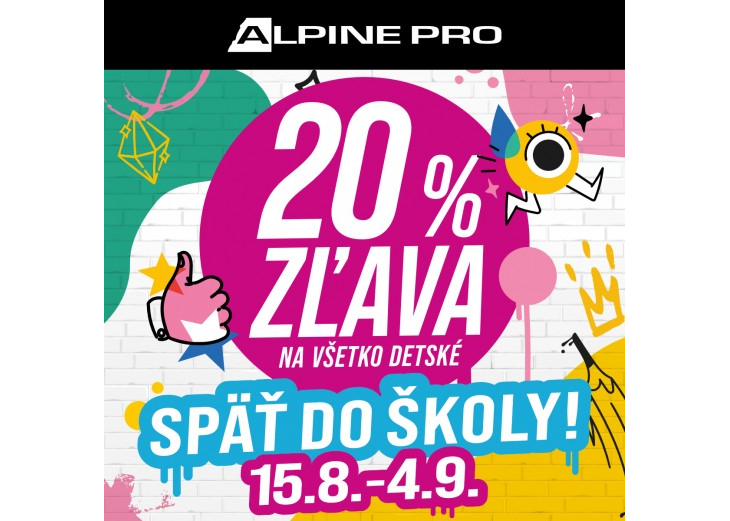V predajni ALPINE PRO sa postarajú, aby nový školský rok bol štýlový!, Obchodné a nákupné centrum MAX Poprad 