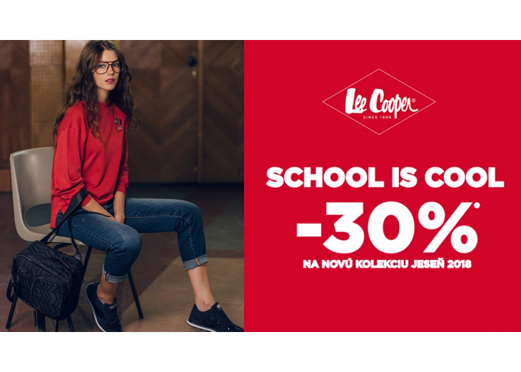 SCHOOL IS COOL! Akcia –30%, Obchodné a nákupné centrum MAX Poprad 