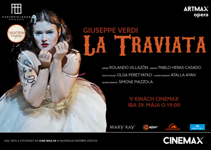 La Traviata v CINEMAXe, Obchodné a nákupné centrum MAX Nitra