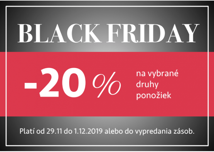 Využite Black Friday zľavy na vybrané druhy ponožiek v predajniach BEPON, Obchodné a nákupné centrum MAX Nitra