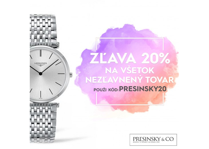 20% zľava na všetok tovar na eshope www.presinsky.sk, Obchodné a nákupné centrum MAX Nitra