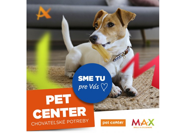 Všetko potrebné pre vašich miláčikov nájdete v predajni PET CENTER, Obchodné a nákupné centrum MAX Nitra