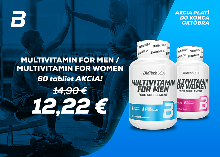 MULTIVITAMIN FOR MEN a FOR WOMEN so zľavou 18%!, Obchodné a nákupné centrum MAX Trenčín