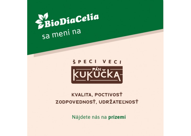 Vaša obľúbená predajňa BioDiaCelia sa mení, Obchodné a nákupné centrum MAX Trnava