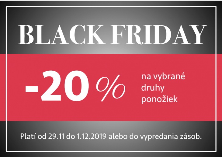 Využite Black Friday zľavy na vybrané druhy ponožiek v predajniach BEPON, Obchodné a nákupné centrum MAX Trnava