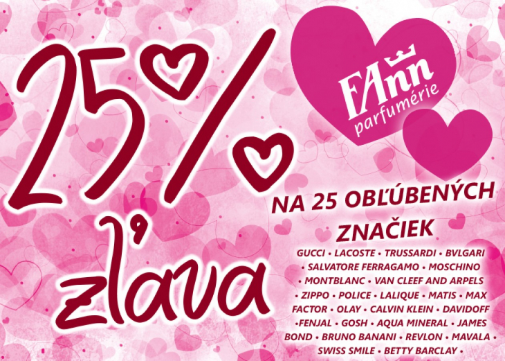 Valentínska zľava na 25 obľúbených značiek, Obchodné a nákupné centrum MAX Trnava