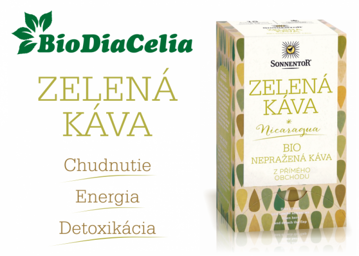 Zelená káva v BioDiaCelia, Obchodné a nákupné centrum MAX Trnava