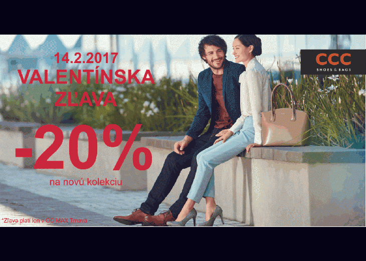 Iba u nás 20% zľava na novú kolekciu v CCC!, Obchodné a nákupné centrum MAX Trnava