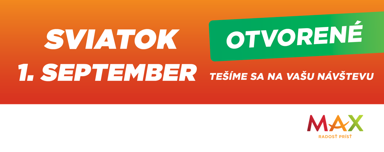 1. septembra sme tu pre vás!