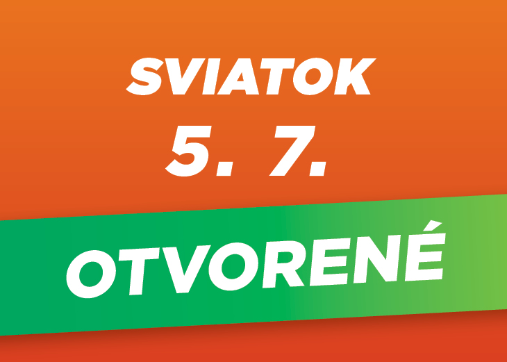 Aj počas sviatku sme tu pre vás!